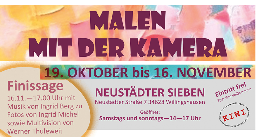 Finissage: Malen mit der Kamera